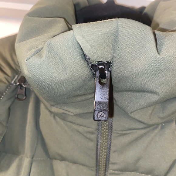 Marmot Mercer Hooded Puffer Down  Jacket Olive Green Size S/P RDS Certified - Picture 9 of 17